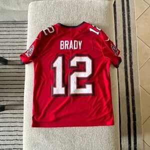 Nike Tom Brady Red Tampa Bay Buccaneers Vapor Limited Jersey Adult LARGE